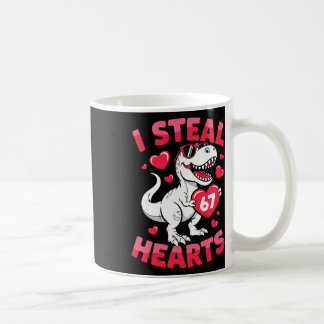 Mug I Steal 67 Hearts Funny 67 Valentine Dinosaur Men 