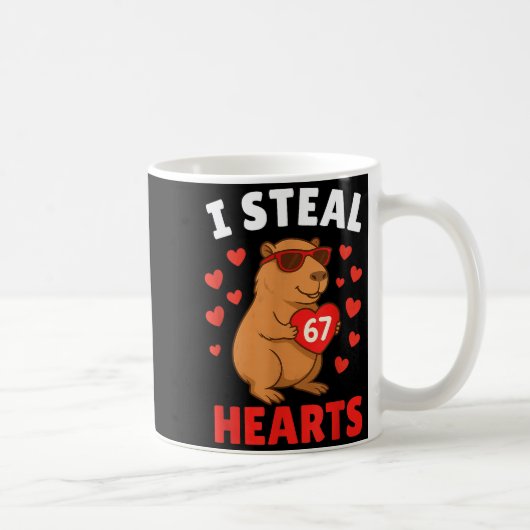 Mug I Steal 67 Hearts Valentine’s Day 67 Meme 6 7 Capy (Droite)
