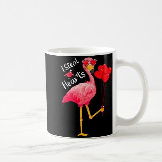 Mug I Steal Hearts Funny Flamingo Lover Valentine's Da (Droite)