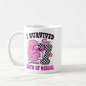 Mug I Surivied 67 Days Of School Funny Meme Teacher St (Gauche)