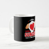 Mug I Survié Open Heart Chirurgie Coeur Op (Devant gauche)