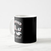 Mug I Survived 100 Days Of School Funny 67 Meme Math T (Devant gauche)