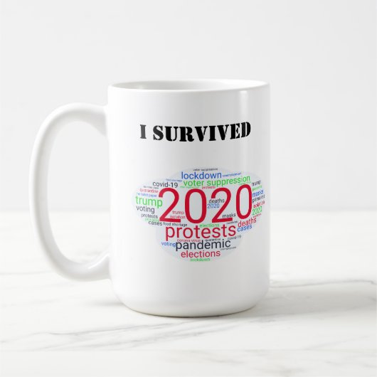 Mug I Survived 2020 (Gauche)