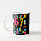 Mug I Survived 67 Days Of Cafeteria Chaos Lunch Lady S (Gauche)