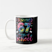 Mug I Survived 67 Days Of School 67th Day Of School Si (Gauche)