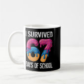 Mug I Survived 67 Days Of School Boys Ice Cream Drip T (Gauche)