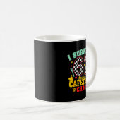 Mug I Survived 67 Days Of School Cafeteria Chaos Check (Devant droit)