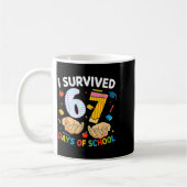 Mug I Survived 67 Days Of School Cool Teacher Design  (Gauche)