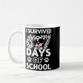 Mug I Survived 67 Days Of School Dabbing Dalmatian Dog (Gauche)