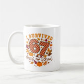 Mug I Survived 67 Days Of School Fall Autumn Six Seven (Gauche)
