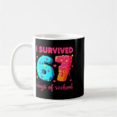 Mug I Survived 67 Days Of School Funny 67 Meme Teacher (Gauche)
