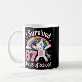 Mug I Survived 67 Days Of School Funny 67 Teachers Kid (Gauche)