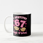 Mug I Survived 67 Days Of School Funny 67 Teachers Stu (Gauche)