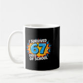 Mug I Survived 67 Days Of School Funny 67 Teachers Stu (Gauche)