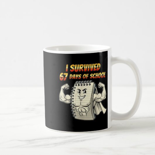 Mug I Survived 67 Days Of School Funny 67 Teachers Stu (Droite)