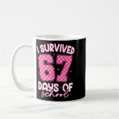 Mug I Survived 67 Days Of School Funny 67 Teachers Stu (Gauche)