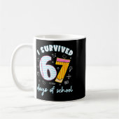 Mug I Survived 67 Days Of School Funny 67 Teachers Stu (Gauche)