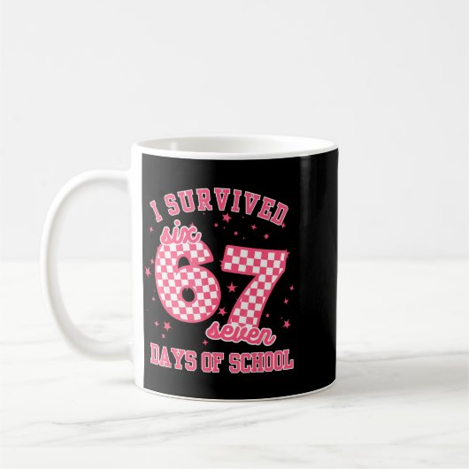 Mug I Survived 67 Days Of School Funny 67 Teachers Stu (Gauche)