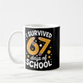 Mug I Survived 67 Days Of School Funny 67 Teachers Stu (Gauche)