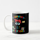 Mug I Survived 67 Days Of School Funny Black Cat Six S (Gauche)