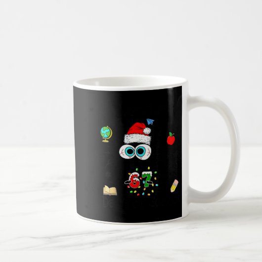Mug I Survived 67 Days Of School Funny Christmas Black (Droite)