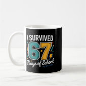 Mug I Survived 67 Days Of School Funny Gen Alpha Quote (Gauche)