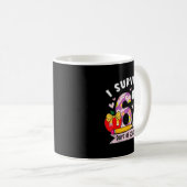 Mug I Survived 67 Days Of School Funny Leopard Student (Devant droit)
