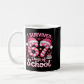 Mug I Survived 67 Days Of School Funny Meme Teacher St (Gauche)