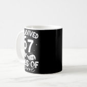 Mug I Survived 67 Days Of School Funny Meme Teacher St (Devant gauche)
