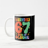 Mug I Survived 67 Days Of School Funny Six Seven 6 7 M (Gauche)