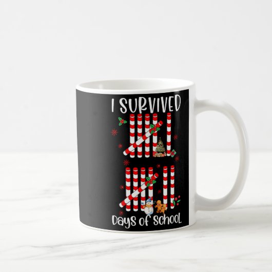 Mug I Survived 67 Days Of School Funny Six Seven Xmas (Droite)