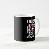 Mug I Survived 67 Days Of School Funny Student Footbal (Devant droit)