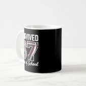 Mug I Survived 67 Days Of School Funny Student Footbal (Devant gauche)