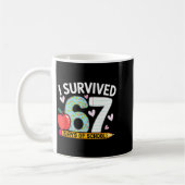 Mug I Survived 67 Days Of School Funny Student Style (Gauche)