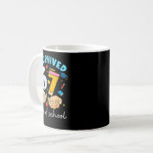 Mug I Survived 67 Days Of School Funny Student Style (Devant gauche)
