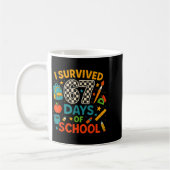 Mug I Survived 67 Days Of School Funny Teacher Student (Gauche)