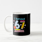 Mug I Survived 67 Days Of School, Funny Teachers Stude (Gauche)
