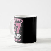 Mug I Survived 67 Days Of School Gen Alpha Slang 6 7 H (Devant gauche)
