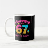 Mug I Survived 67 Days Of School Ice Cream Drip Six Se (Gauche)