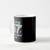 Mug I Survived 67 Days Of School Mermaid Coquette Bow (Devant gauche)