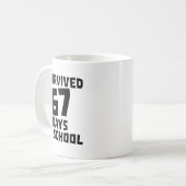 Mug I Survived 67 Days Of School - Quote Student Life (Devant gauche)