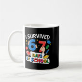 Mug I Survived 67 Days Of School Six Seven 6 7 (Gauche)