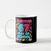 Mug I Survived 67 Days Of School Six Seven Meme Teache (Gauche)