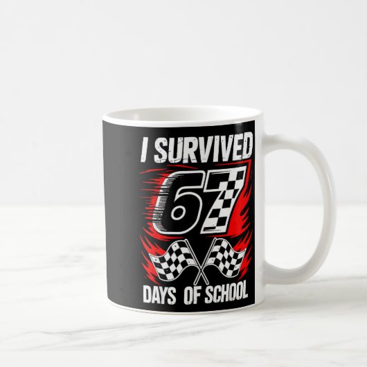 Mug I Survived 67 Days Of School Students Teachers 100 (Droite)