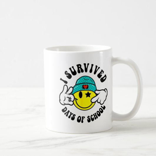 Mug I Survived 67 Days Of School Teachers Students Six (Droite)