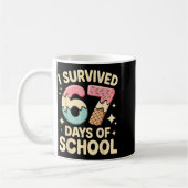 Mug I Survived 67 Days Of School With A Funny Ice Crea (Gauche)