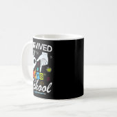 Mug I Survived 6 7 Days Of School With Hands Funny Mem (Devant gauche)