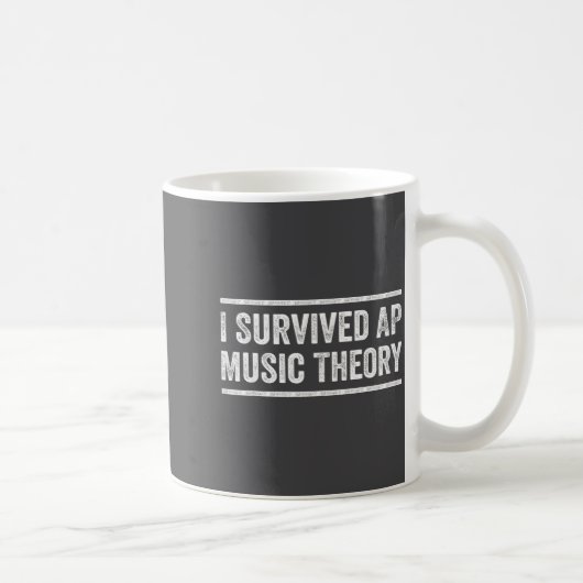 Mug I Survived Ap Music Theory Funny Ap Examination Qu (Droite)