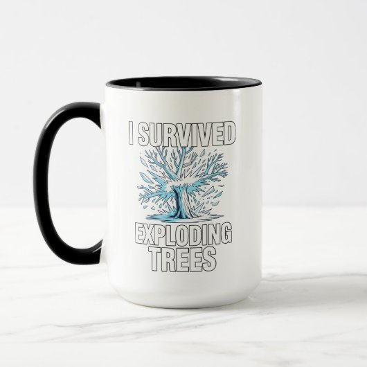 Mug I Survived Exploding Trees Midwest Snow Storm Funn (Gauche)