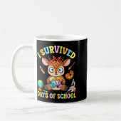 Mug I Survived Six Seven Days Of School Cute Deer Stud (Gauche)